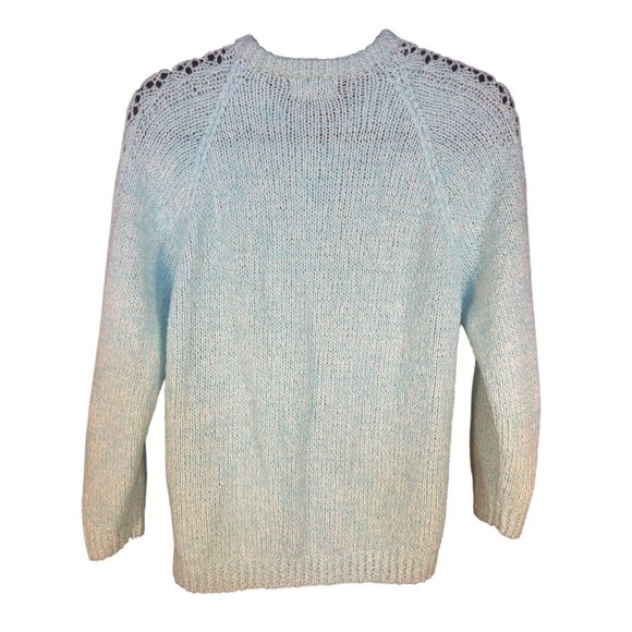 VTG Handmade  M (est) Cardigan Mint Green Button Front Cottage Core - Picture 2 of 7